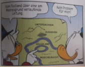 Onkel Dagobert und Donald Duck in eifrigen Geschften.