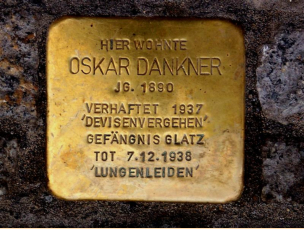 Stolperstein für Oskar Dankner