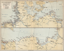 Karte der Rettungsstationen 1908