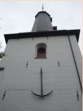 Beuteanker am Turm der Glckstdter Kirche
