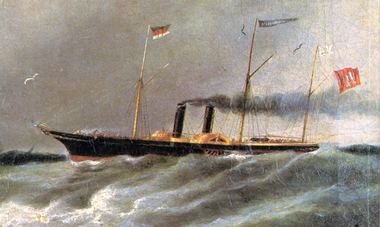 Seebderdampfschiff Helgoland der Reederei Godeffrey