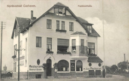 Fischereihafen-Restaurant im Erffnungsjahr 1910, noch ohne angrenzende Fischhalle