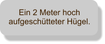 Ein 2 Meter hoch aufgeschtteter Hgel.