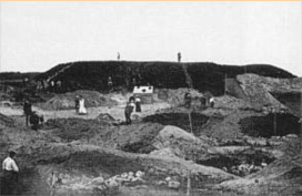 Ausgrabungen um 1905