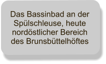 Das Bassinbad an der Splschleuse, heute nordstlicher Bereich des Brunsbttelhftes