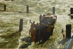 Anleger Neuwerk bei Springflut