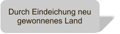 Durch Eindeichung neu gewonnenes Land